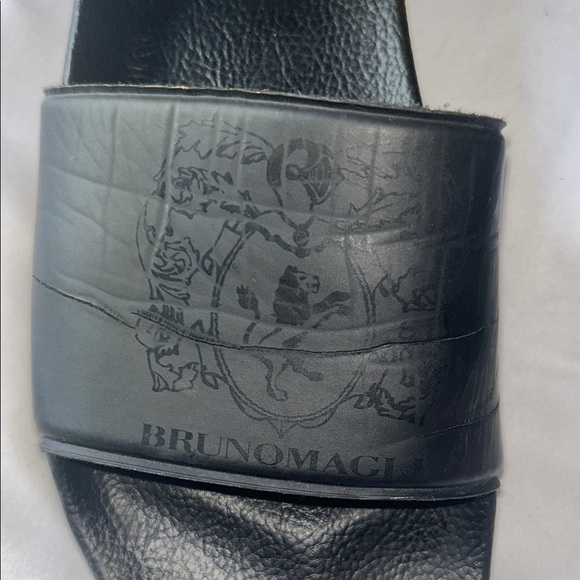 Bruno Magli Black Minimalist Sandals - Picture 2 of 6